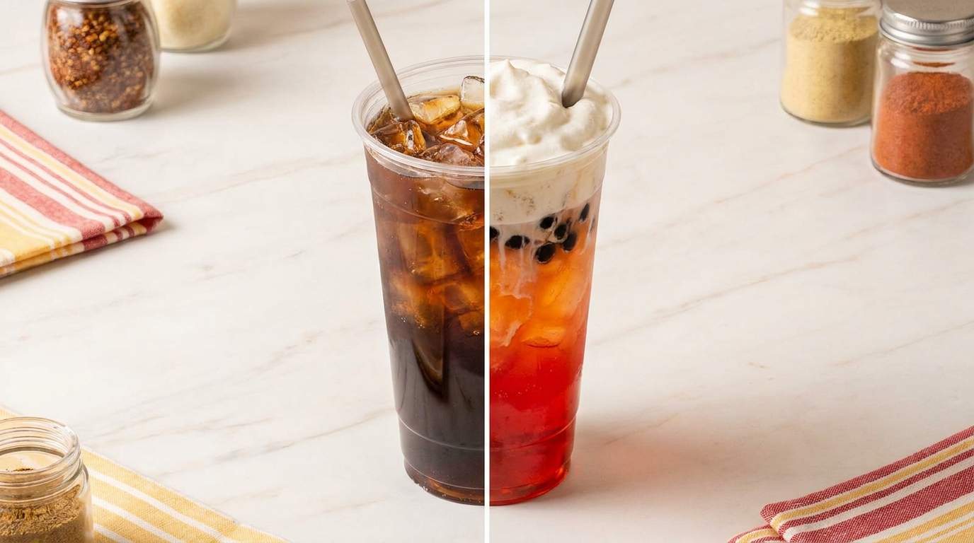 The Split Cup — classic cola vs. crafted dirty soda